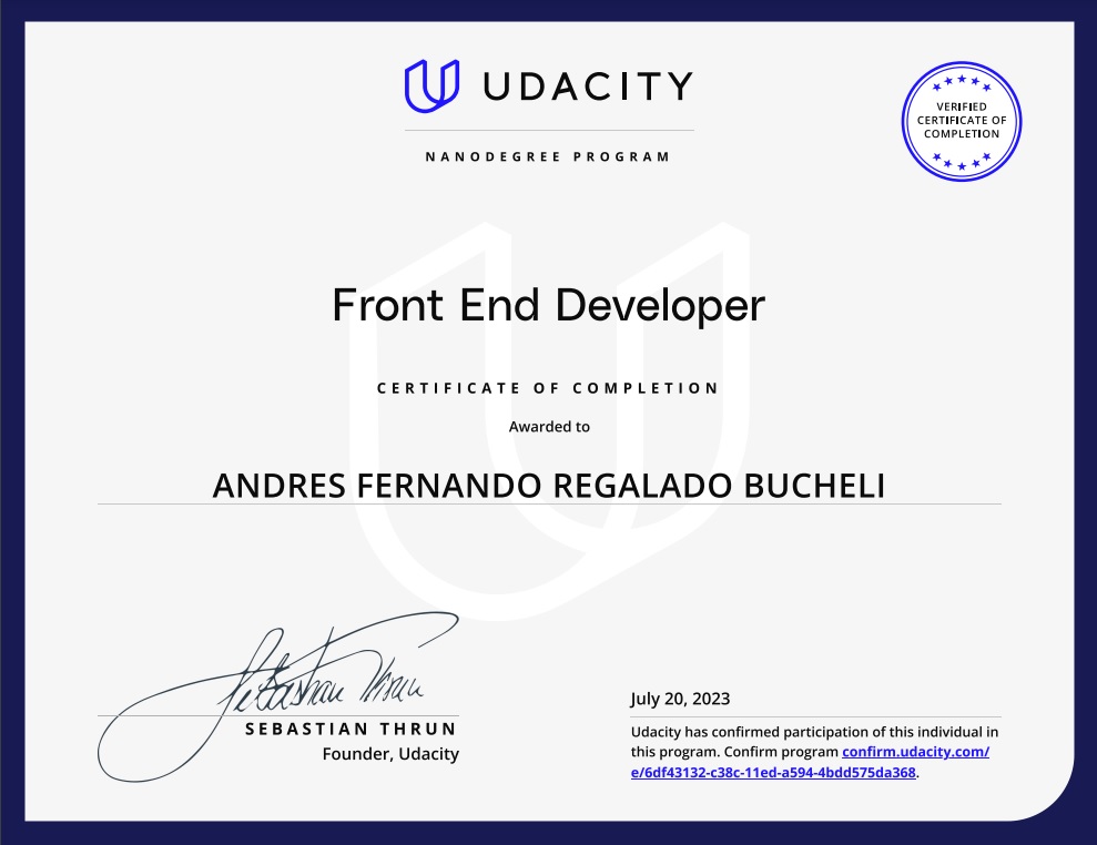 Front-End Developer Nanodegree